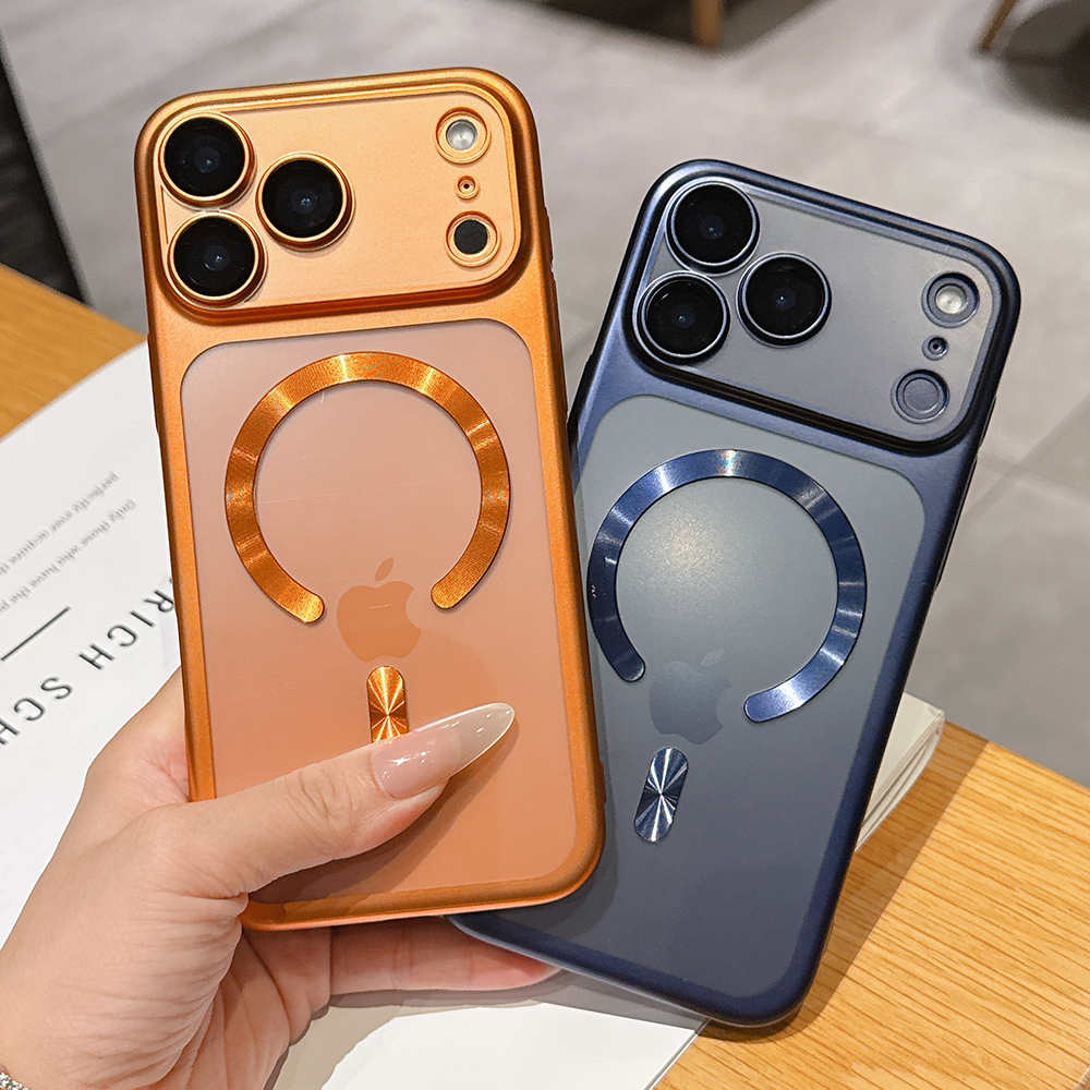 Magsafe Wireless Charger - Luxury Matte Translucent Magnetic Phone Case