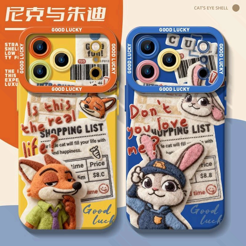 Phone Accessories Trending Products - Kawaii Judy Nick Plush Phone Case