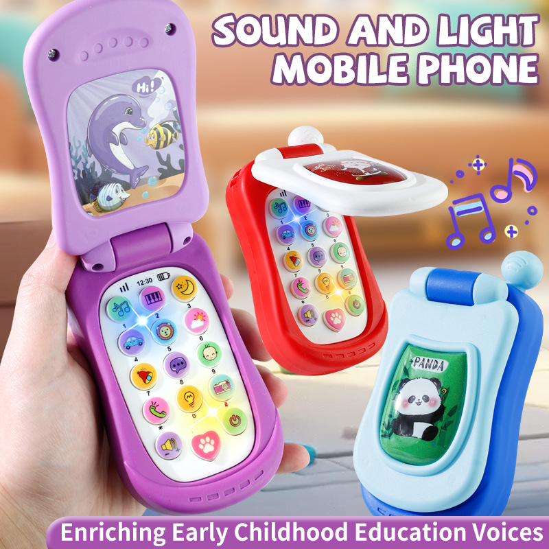 Phone Accessories Baby - Puzzle early education music mobile phone