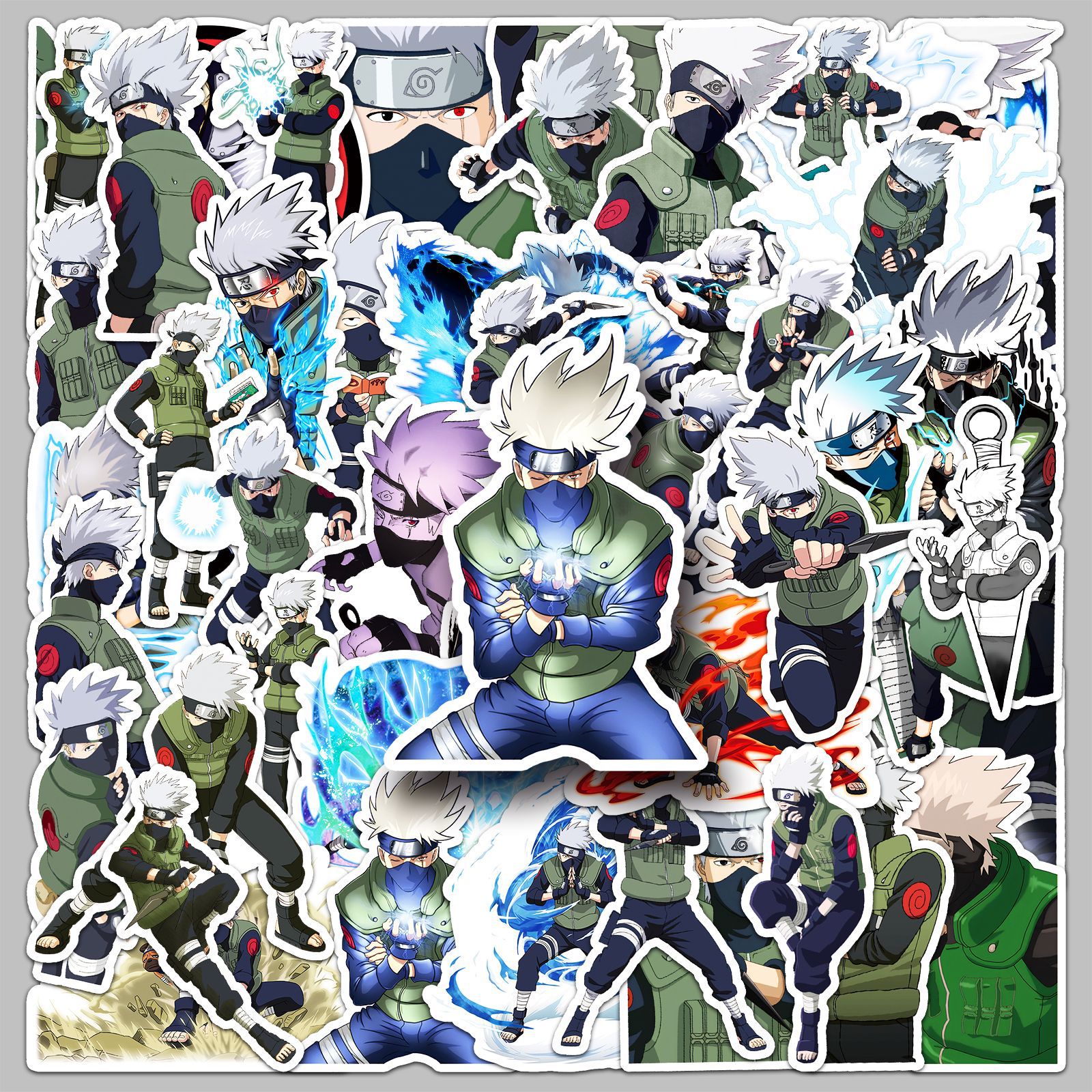 Phone Accessories Diy - 50pcs Anime Naruto Hatake Kakashi‌ Graffiti