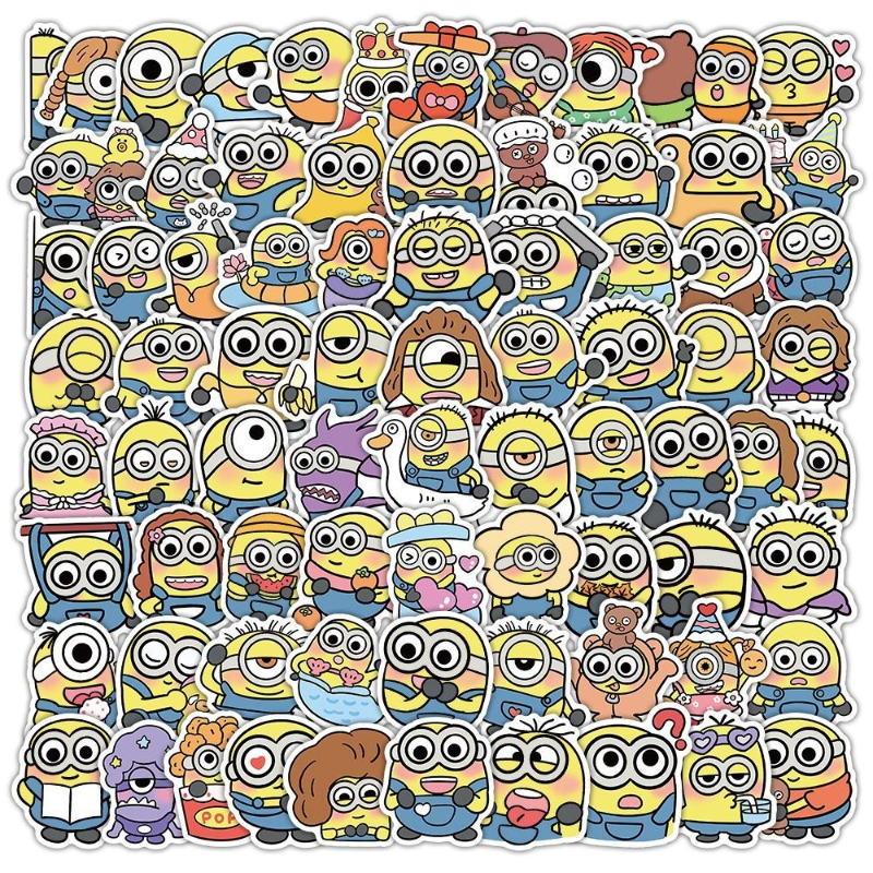 Phone Accessories Diy - Minions movie anime cartoon cute 102pcs