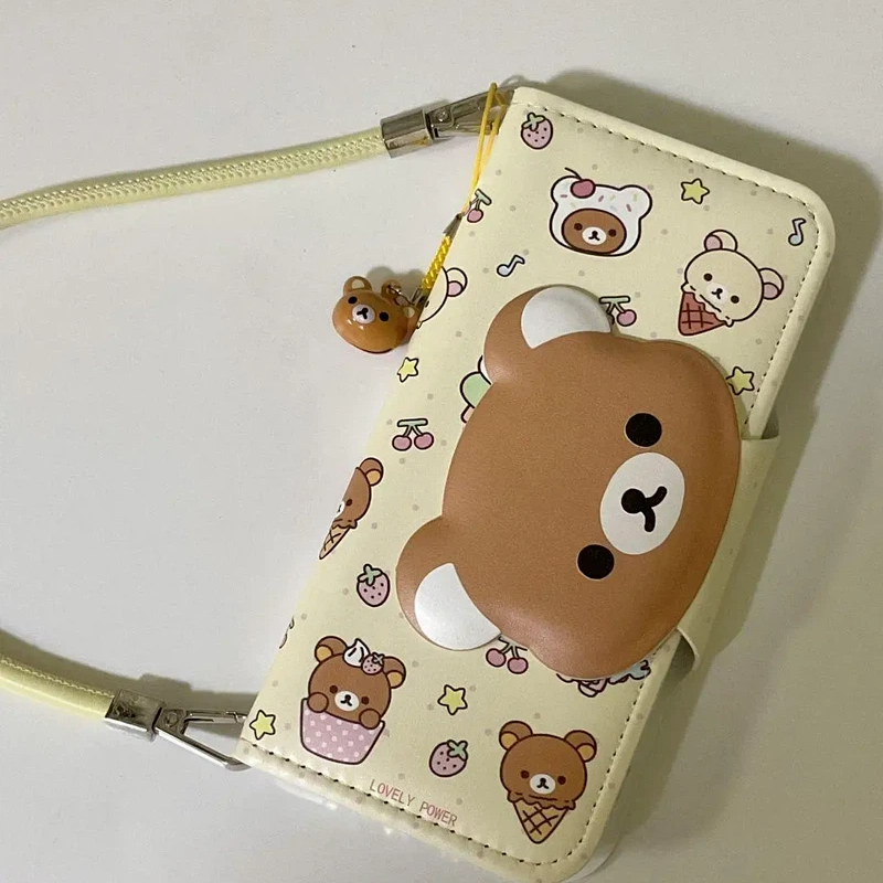 Rilakkuma Cute Cartoon Flip Le - Phone Accessories Box Set review and price