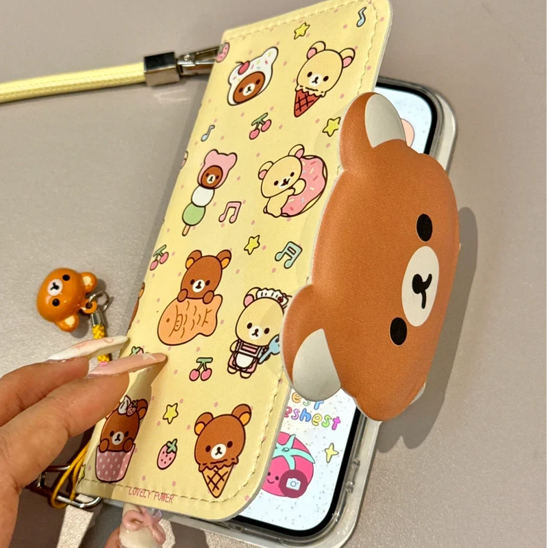 Rilakkuma Cute Cartoon Flip Le - Phone Accessories Box Set review and price