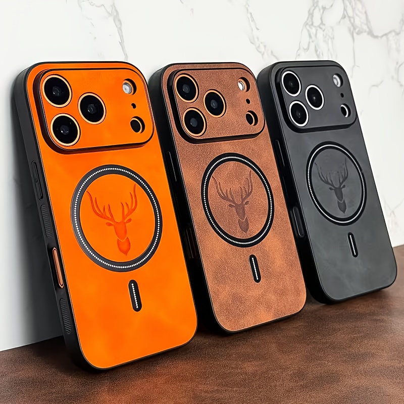 Luxury PU Leather Deer phone C - Magsafe Wireless Charger review and price