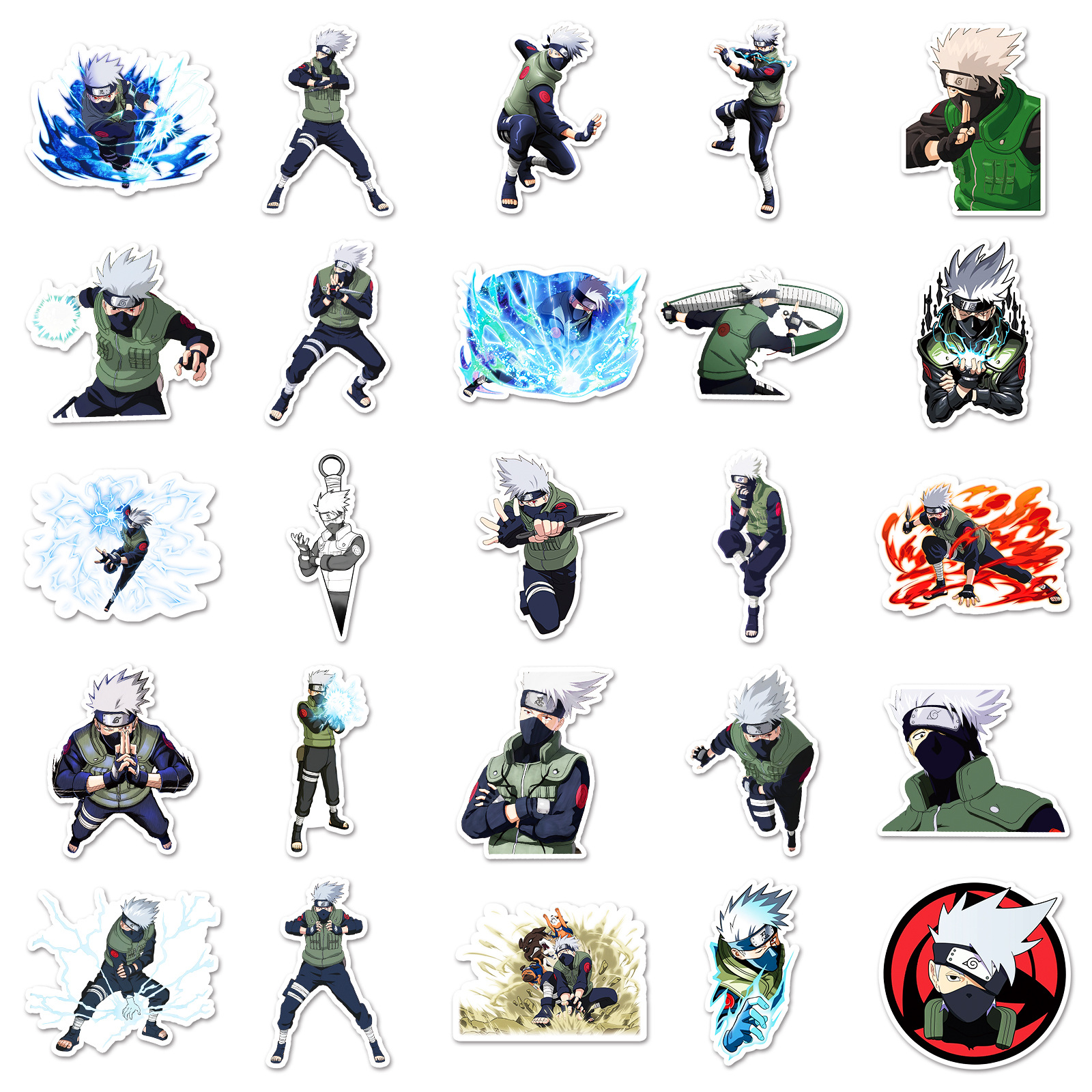 50pcs Anime Naruto Hatake Kaka - Phone Accessories Diy review and price