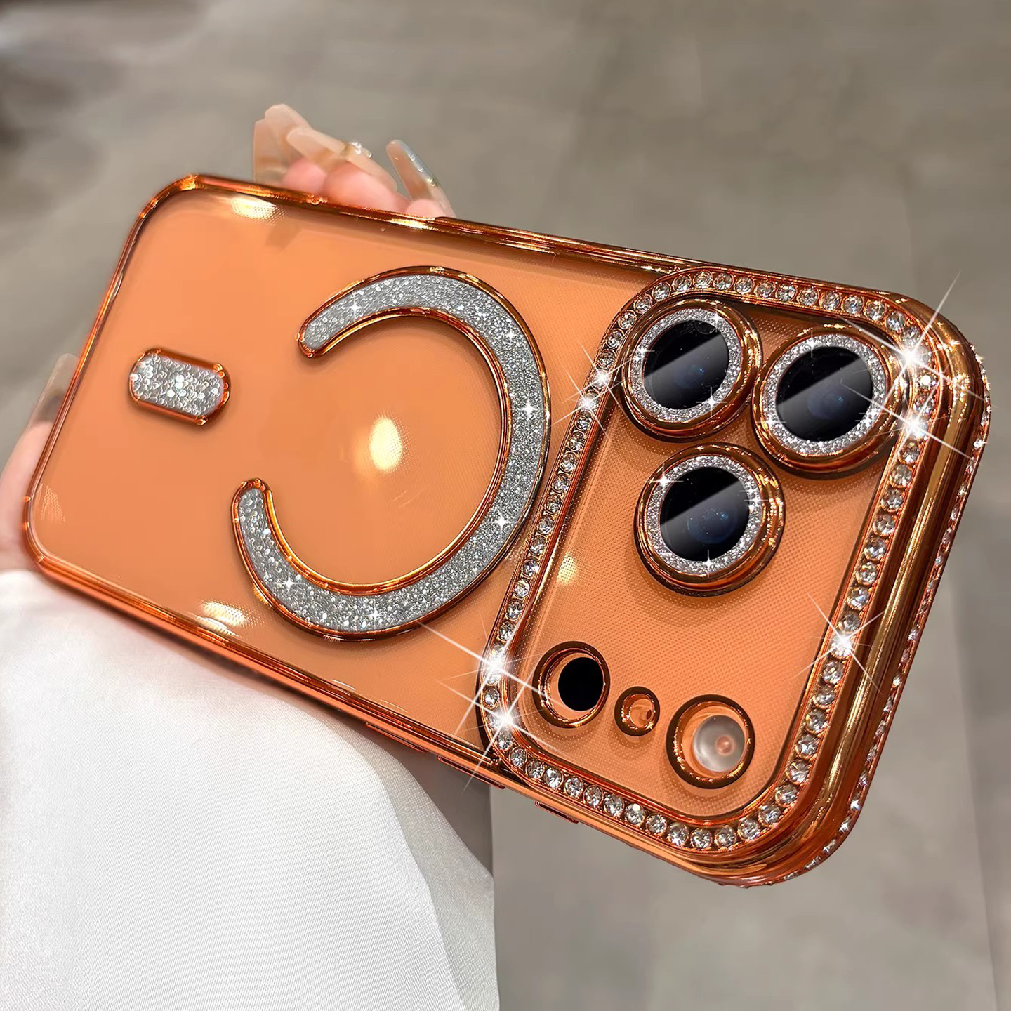 Luxury Bling Crystal Lens Film - Magsafe Wireless Charger review and price