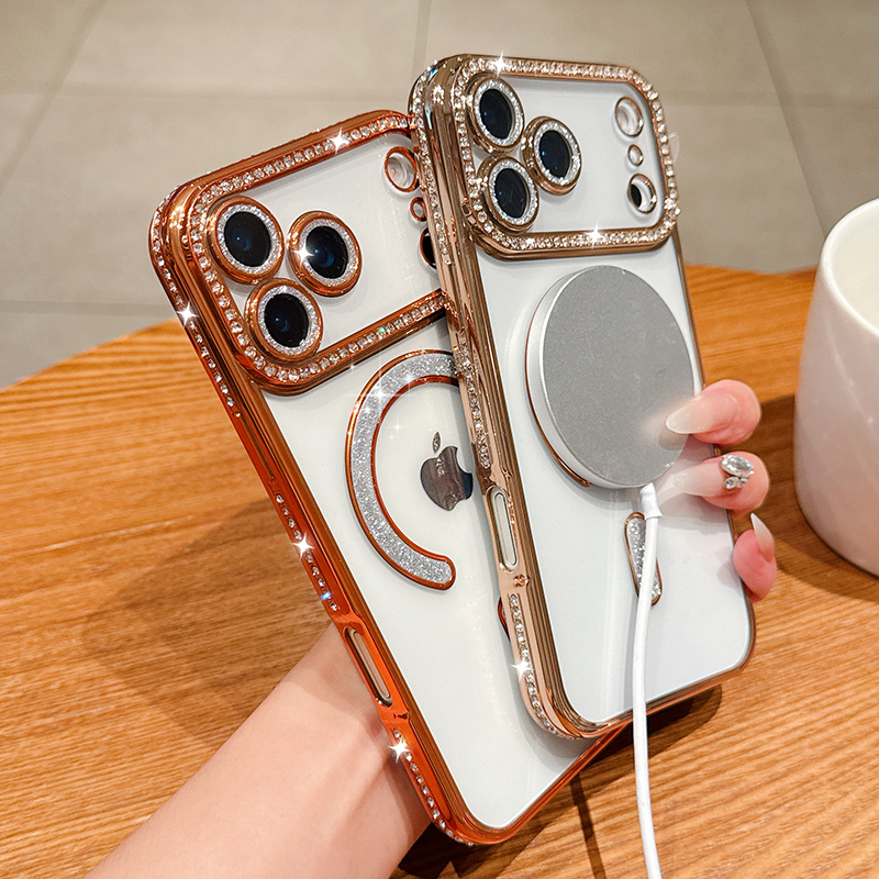 Luxury Bling Crystal Lens Film - Magsafe Wireless Charger review and price