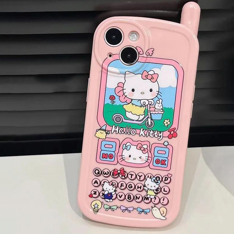 Cute Cartoon Hello Kitty Phone - Phone Accessories Box Set review and price