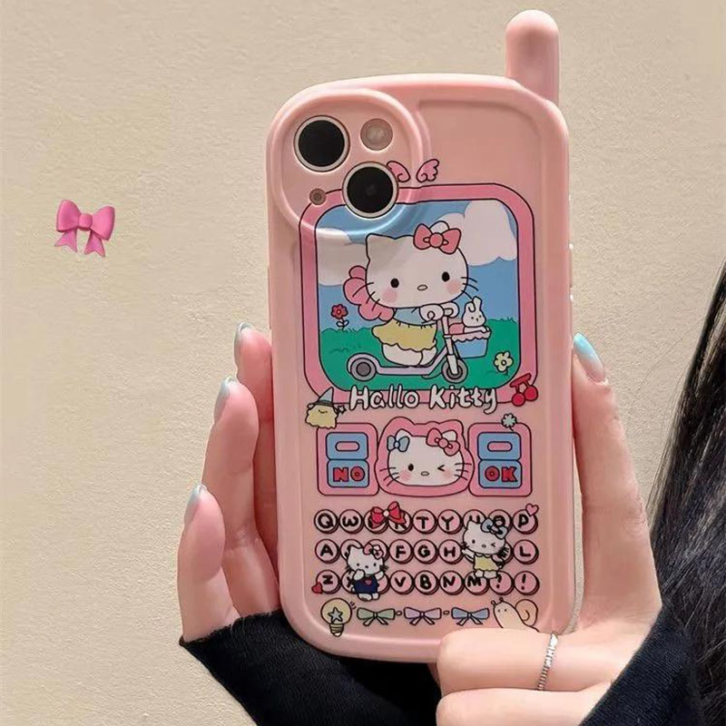 Cute Cartoon Hello Kitty Phone - Phone Accessories Box Set review and price