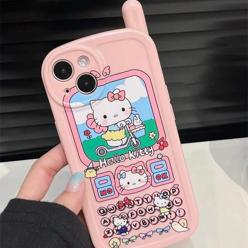 Cute Cartoon Hello Kitty Phone - Phone Accessories Box Set review and price