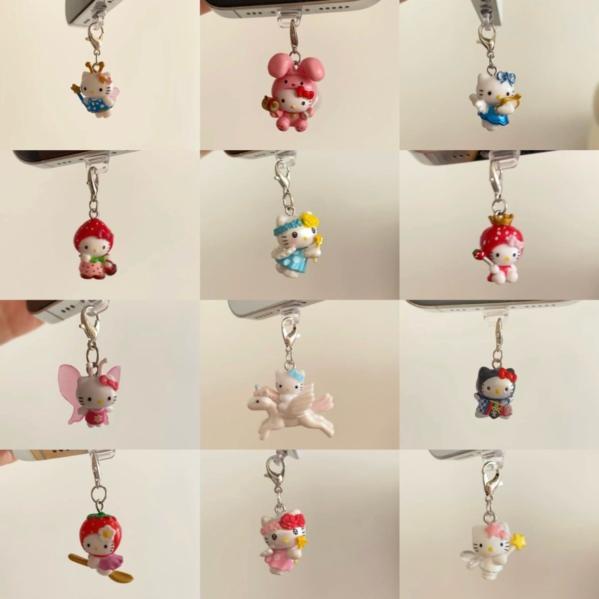 3D Hello Kitty Cute Cartoon Ba - Phone Accessories Keychain review and price
