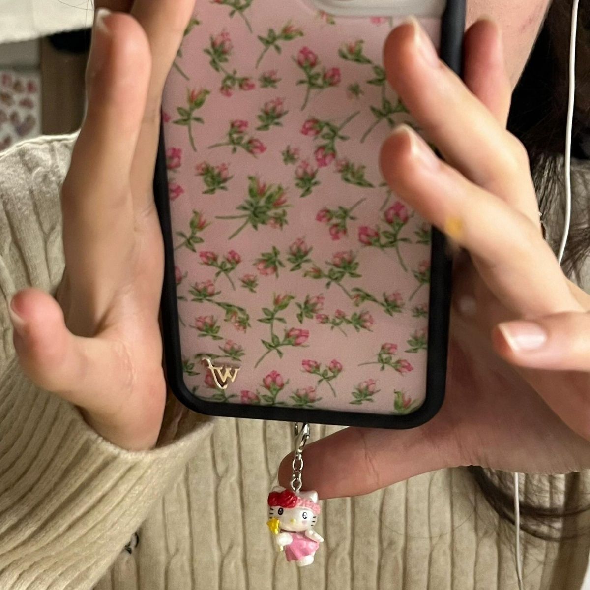 3D Hello Kitty Cute Cartoon Ba - Phone Accessories Keychain review and price