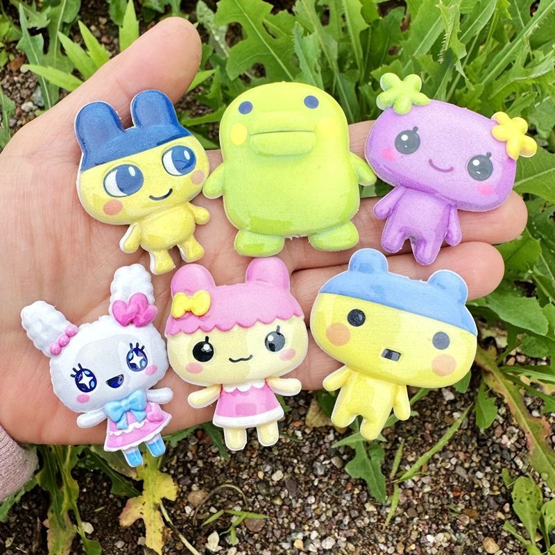 45mm Cartoon Tamagotchi double - Phone Accessories Diy review and price