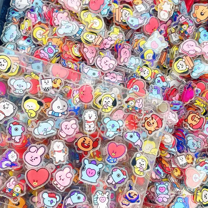 60PCS 2CM Kawaii BT21 Acrylic  - Phone Accessories Diy review and price