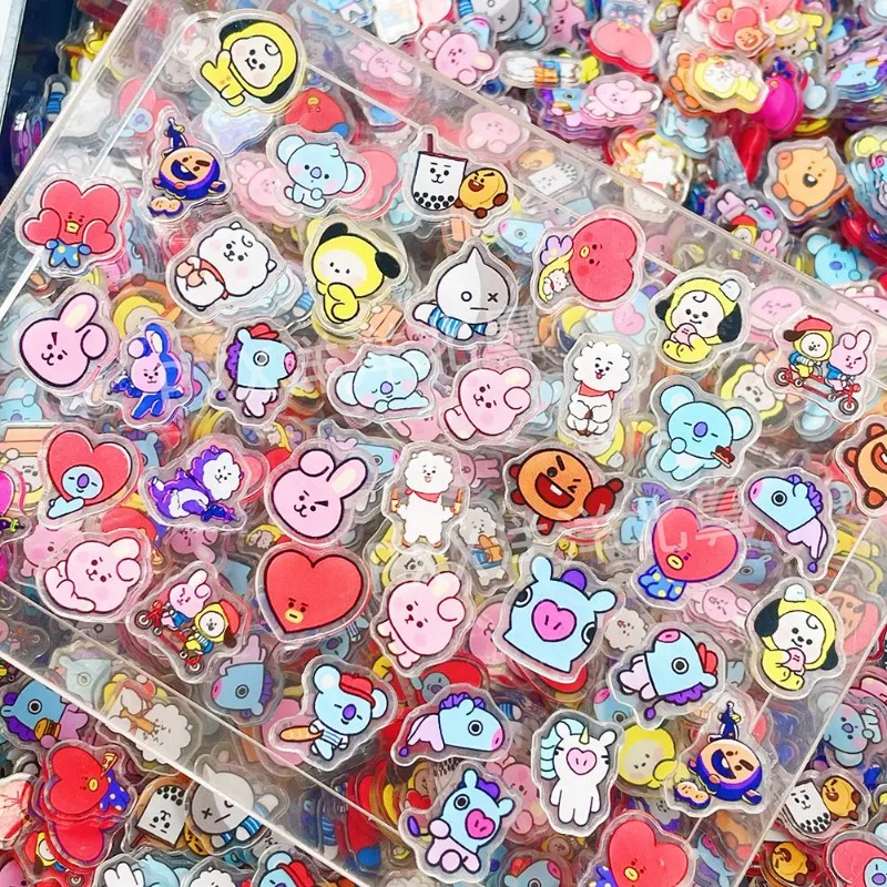60PCS 2CM Kawaii BT21 Acrylic  - Phone Accessories Diy review and price