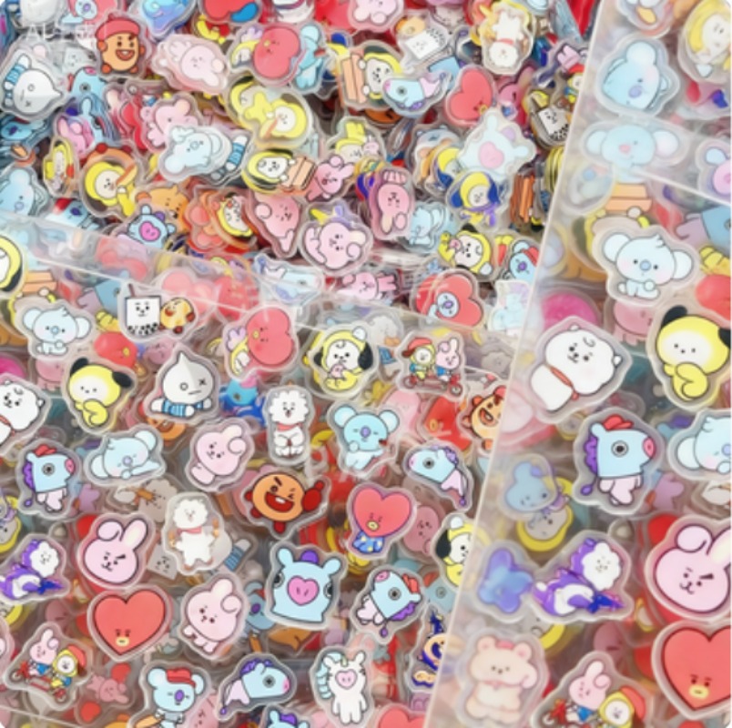 60PCS 2CM Kawaii BT21 Acrylic  - Phone Accessories Diy review and price