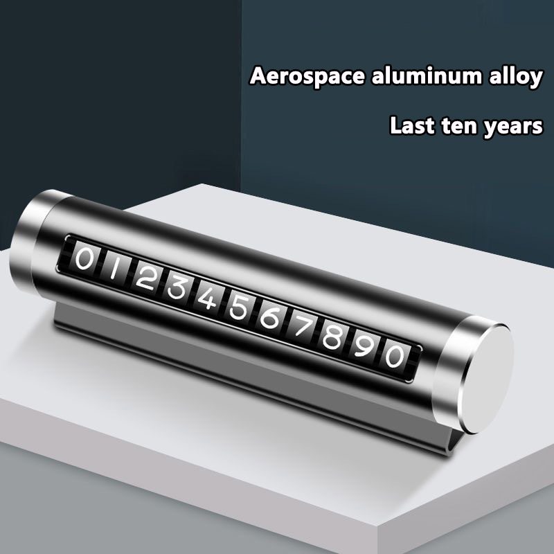 Metal Car Temporary Parking Ca - Phone Accessories For Car review and price