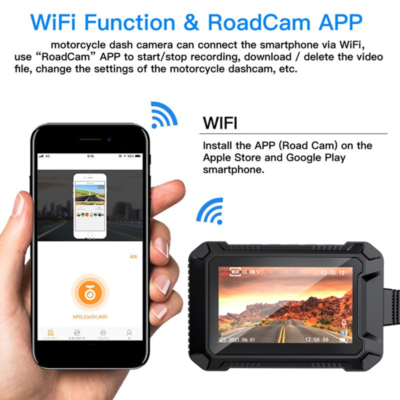 WiFi Motorcycle DVR Dash Cam 1 - Micro Sd Card review and price